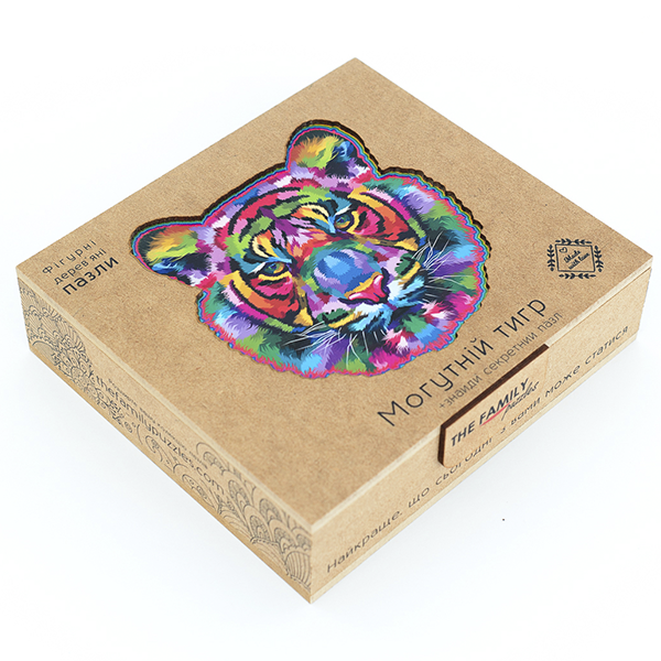 Деревянный пазл The Family Тигр