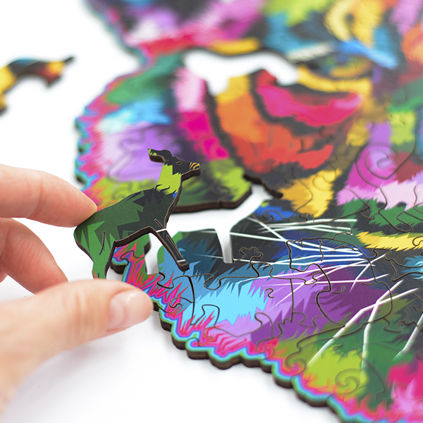 Деревянный пазл The Family Тигр