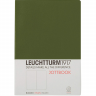 Средний блокнот Leuchtturm1917 Jottbook Хаки Мягкий Чистые Листы (349342)