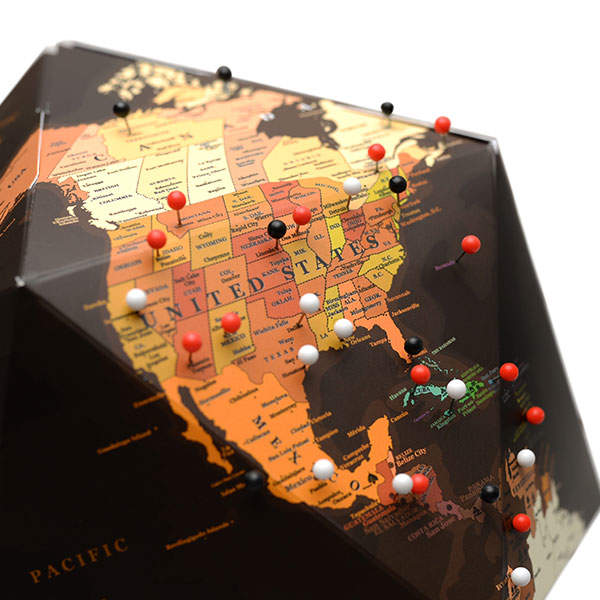 Глобус My Pin Map Globe Chocolate