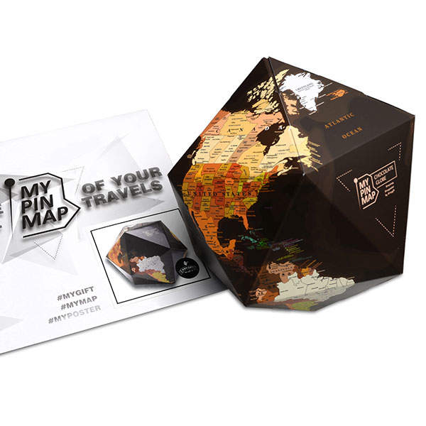 Глобус My Pin Map Globe Chocolate