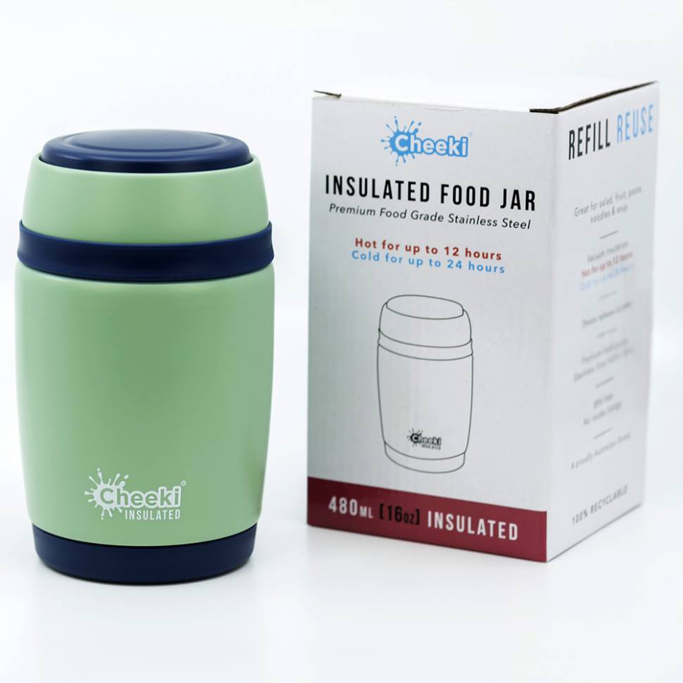 Термос для еды Cheeki Food Jar 480ml Pistachio