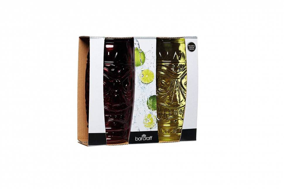 Цветные коктейльные стаканы для напитков BarCraft (2 шт)