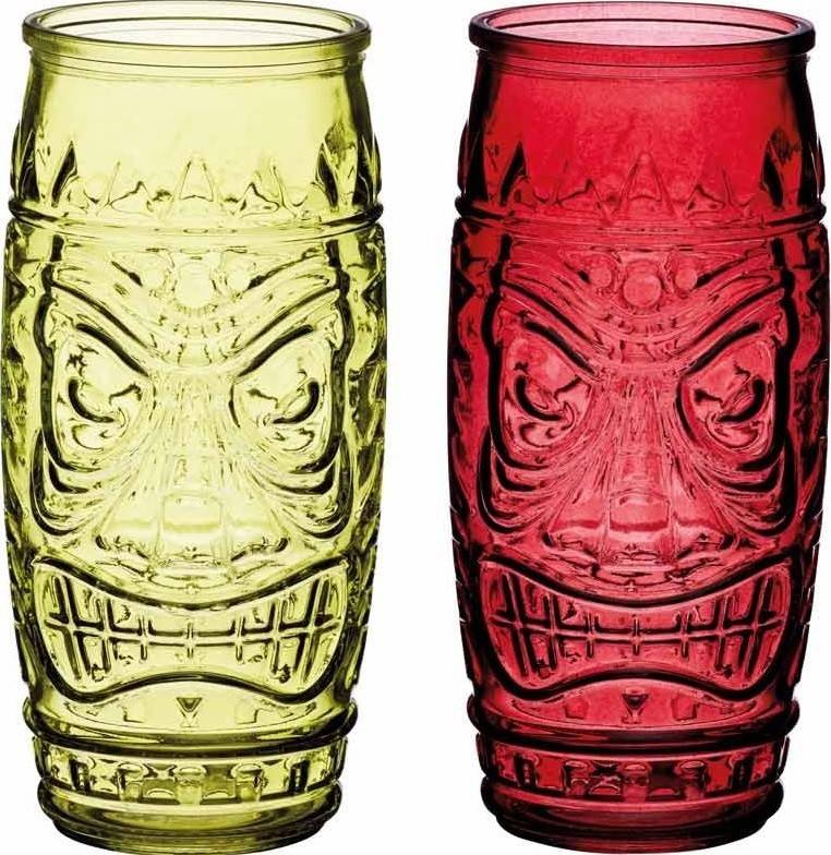 Цветные коктейльные стаканы для напитков BarCraft (2 шт)