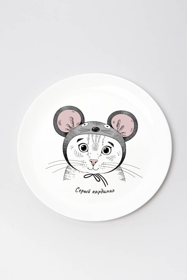 Тарелка Orner Серый Кардинал