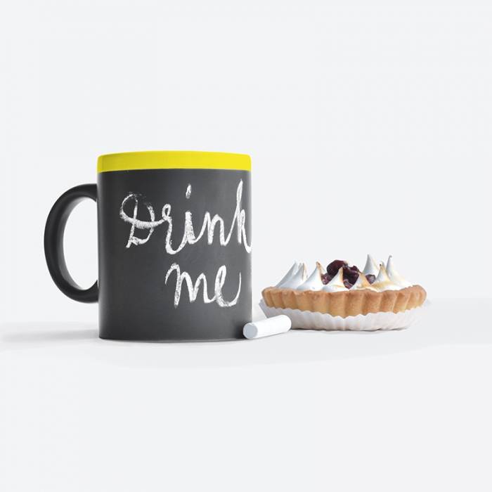 Gifty Чашка с мелом Keep Looking Yellow 320 мл