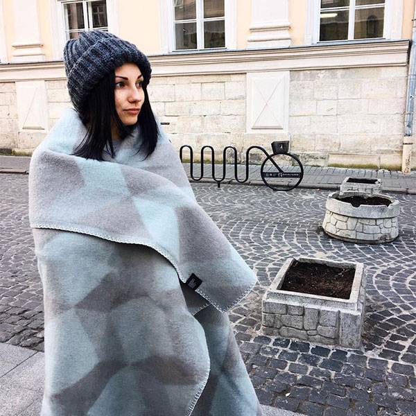 Плед из хлопка Woolkrafts Blocks 140х200 см