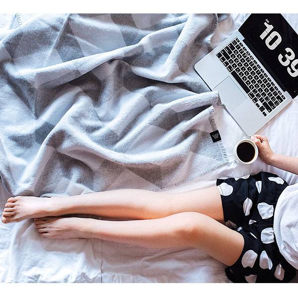 Плед из хлопка Woolkrafts Blocks 140х200 см