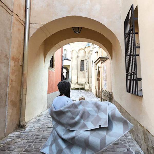 Плед из хлопка Woolkrafts Blocks 140х200 см