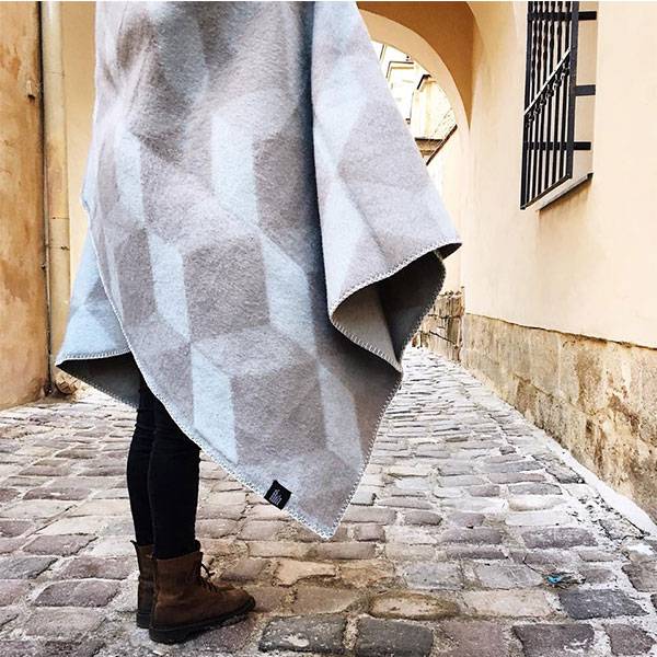 Плед из хлопка Woolkrafts Blocks 140х200 см