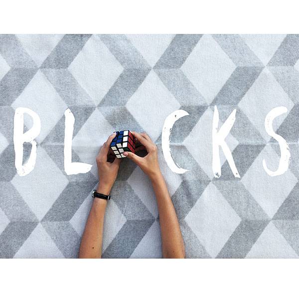 Плед из хлопка Woolkrafts Blocks 140х200 см