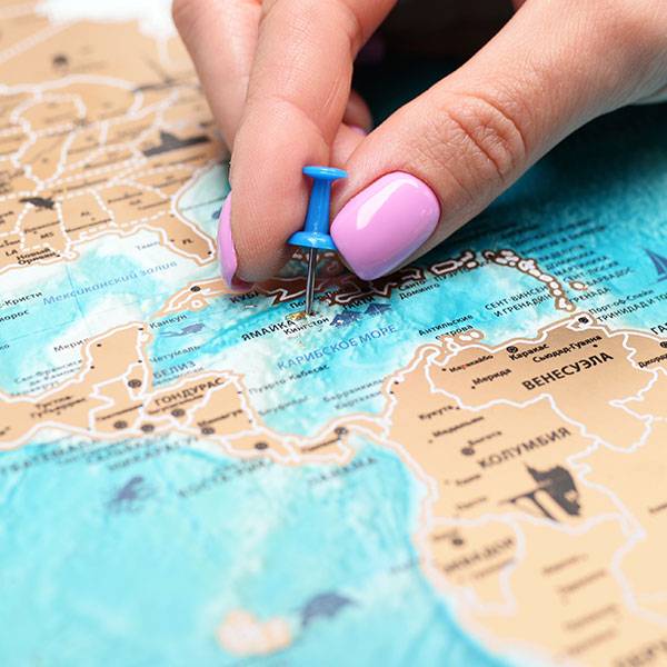 Скретч мапа світу My Map Flags edition UKR /RUS в тубусі