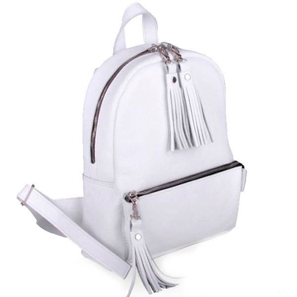 Рюкзак из кожи Jizuz Pilot S White Plus