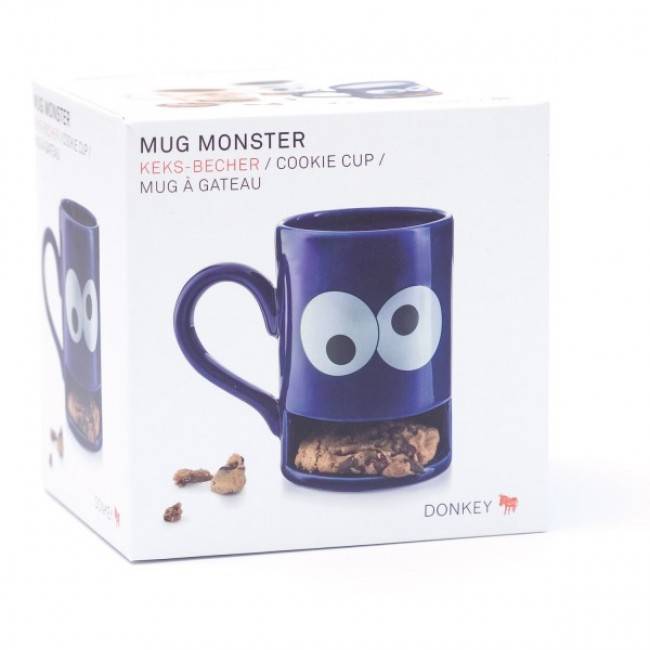 Чашка с отделением для печенья Donkey Monster Cookie Cup Фиолетовая