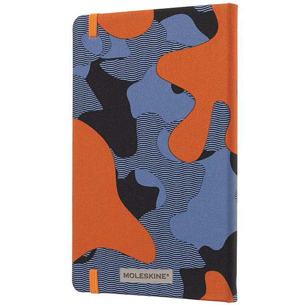 Средний блокнот Moleskine Blend Твердая обложка Оранжевый камуфляж Линия