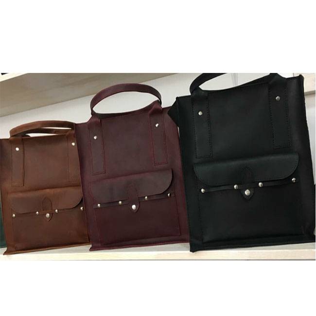 Кожаная женская сумка шоппер 2.0 Dekey Орех