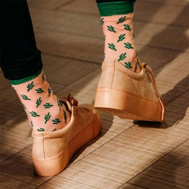 Носки высокие MySox пьяный кактус
