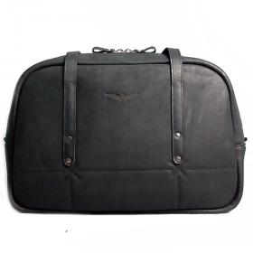 Шкіряна сумка AV2 Чорна (B346)