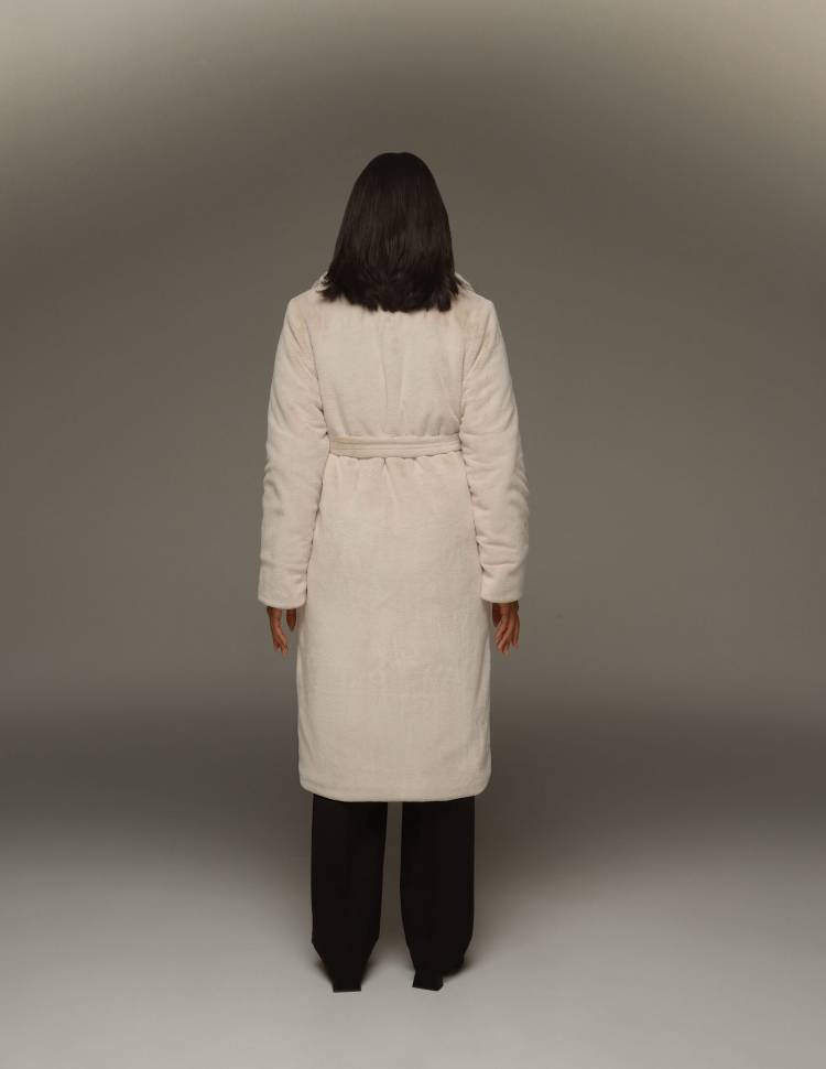 Шуба з еко-хутра Strong Світло Бежева