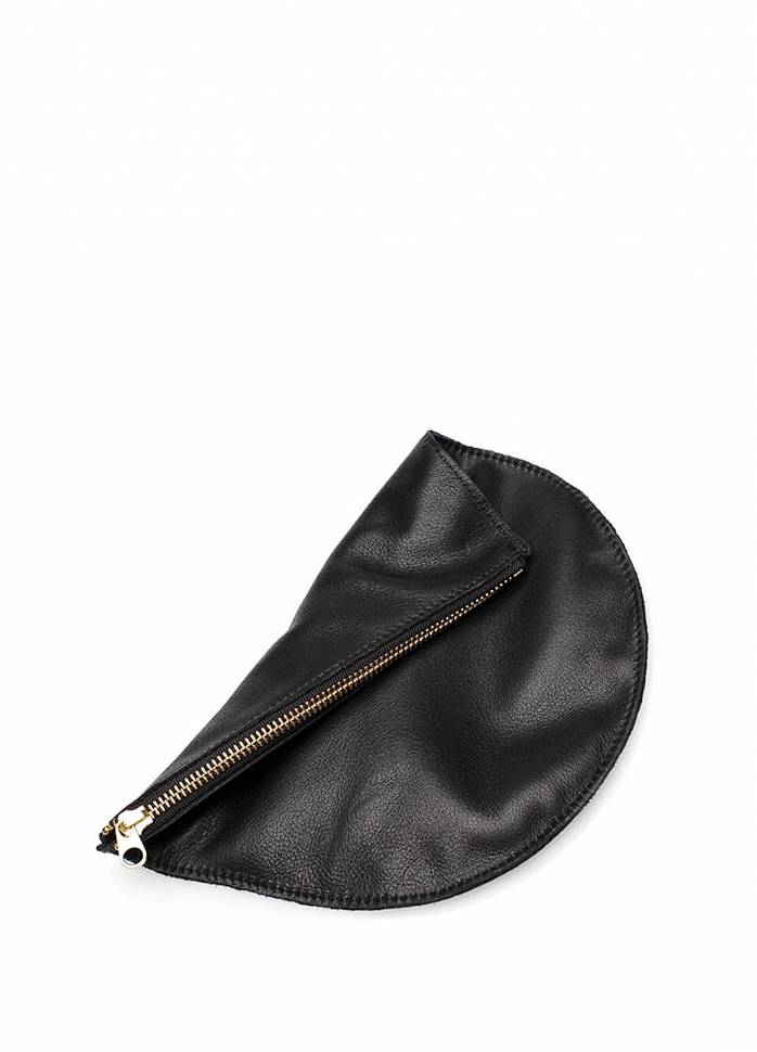 Шкіряна косметичка Poolparty Чорна