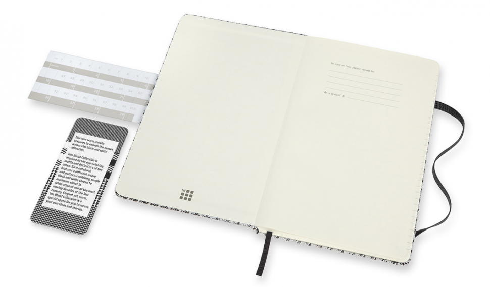 Средний Блокнот Moleskine Blend 20 Черный Широкий Паттерн Линия