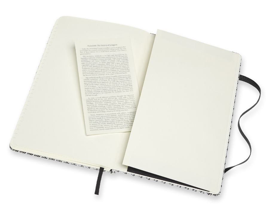 Средний Блокнот Moleskine Blend 20 Черный Широкий Паттерн Линия