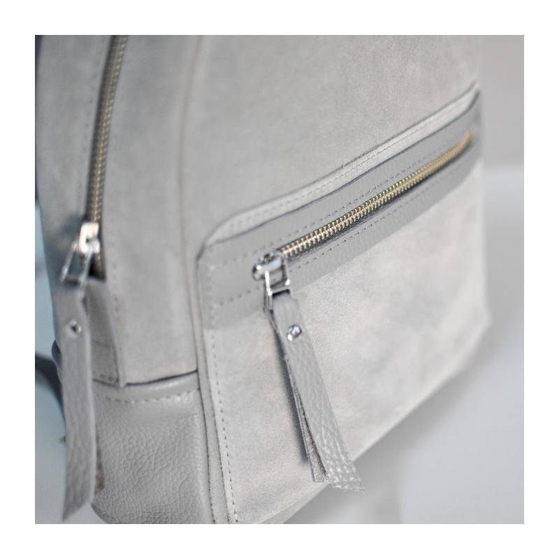 Рюкзак зі шкіри JIZUZ Sport Ligt Grey