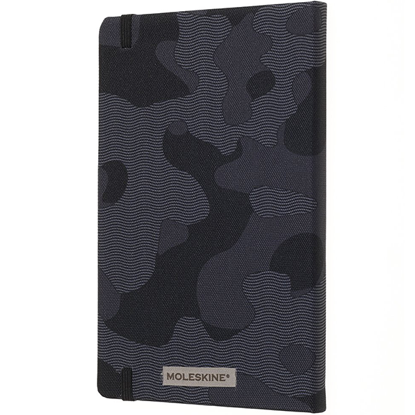 Средний блокнот Moleskine Blend Твердая обложка Черный камуфляж Линия