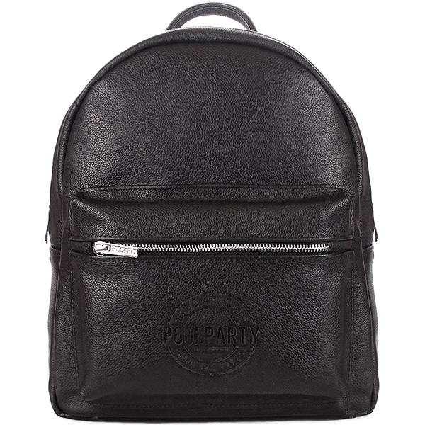 Рюкзак женский кожаный Poolparty XS Черный
