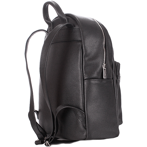 Рюкзак женский кожаный Poolparty XS Черный