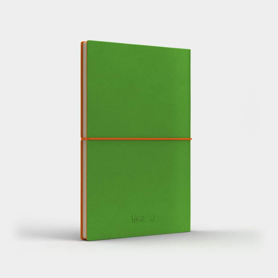 Блокнот з екокожі Fun A5 Салатовий
