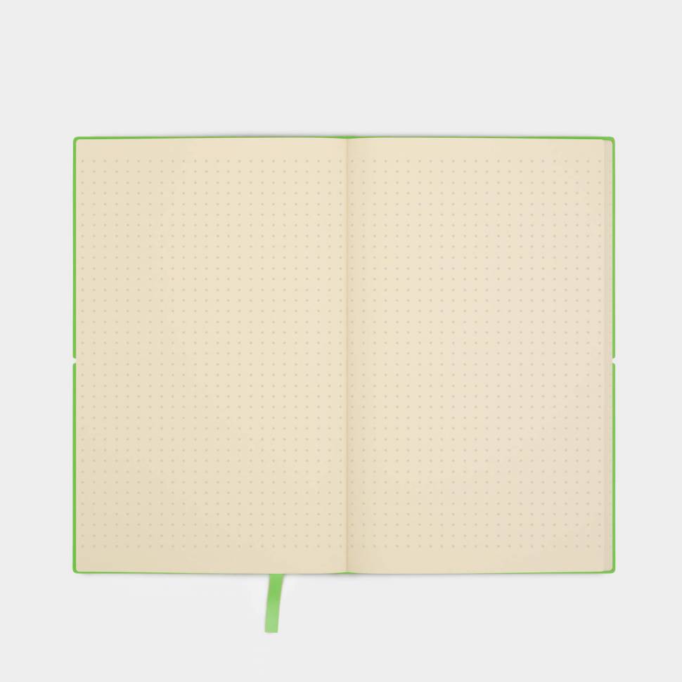 Блокнот з екокожі Fun A5 Салатовий