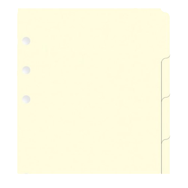 Роздільники універсальні Filofax A5 Cream 6 шт (341680)