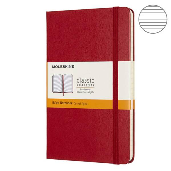Блокнот Moleskine Classic Медиум Линия Красный