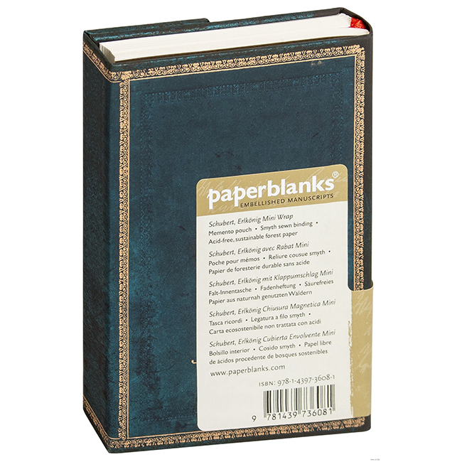 Карманный блокнот Paperblanks Манускрипты Шуберт
