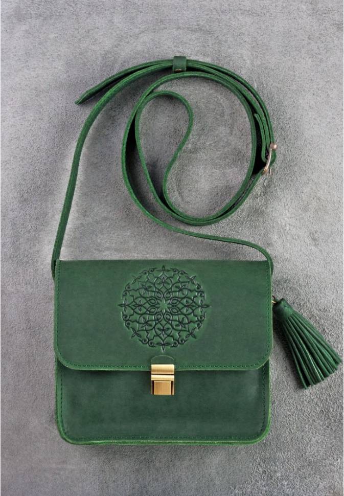 Бохо-сумка BlankNote Лилу Изумруд