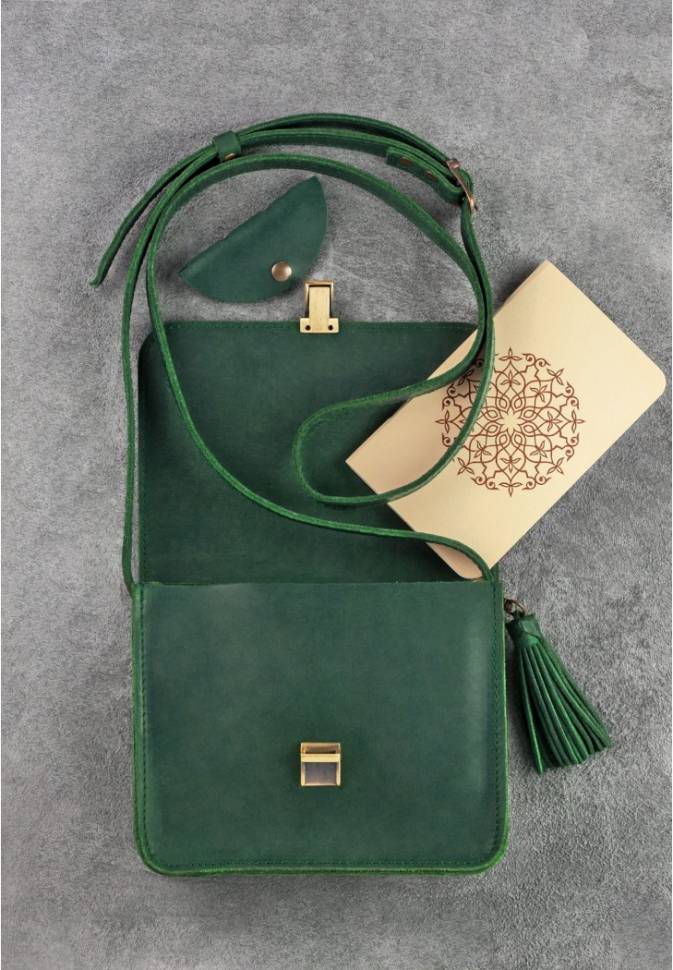 Бохо-сумка BlankNote Лилу Изумруд
