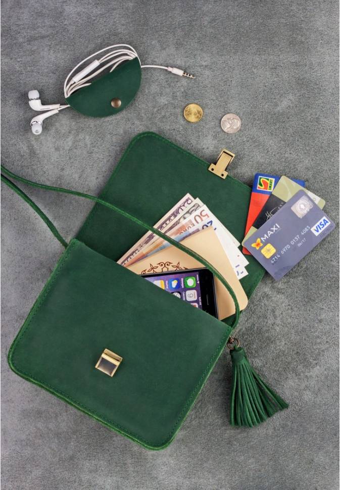 Бохо-сумка BlankNote Лилу Изумруд