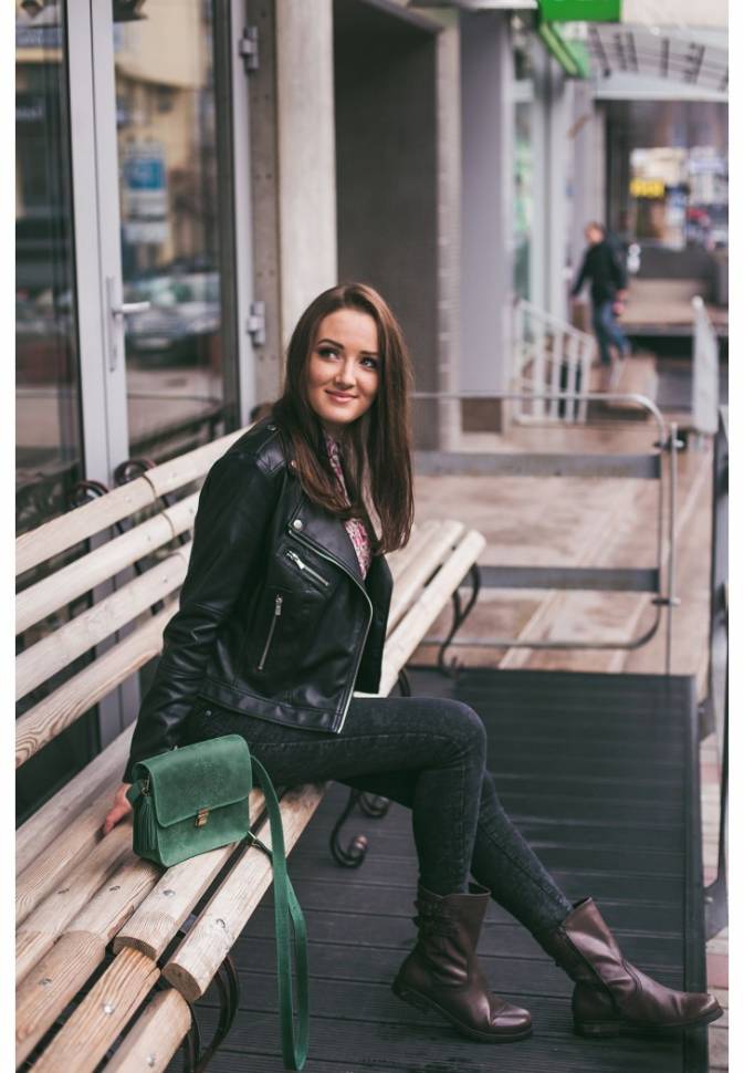 Бохо-сумка BlankNote Лилу Изумруд