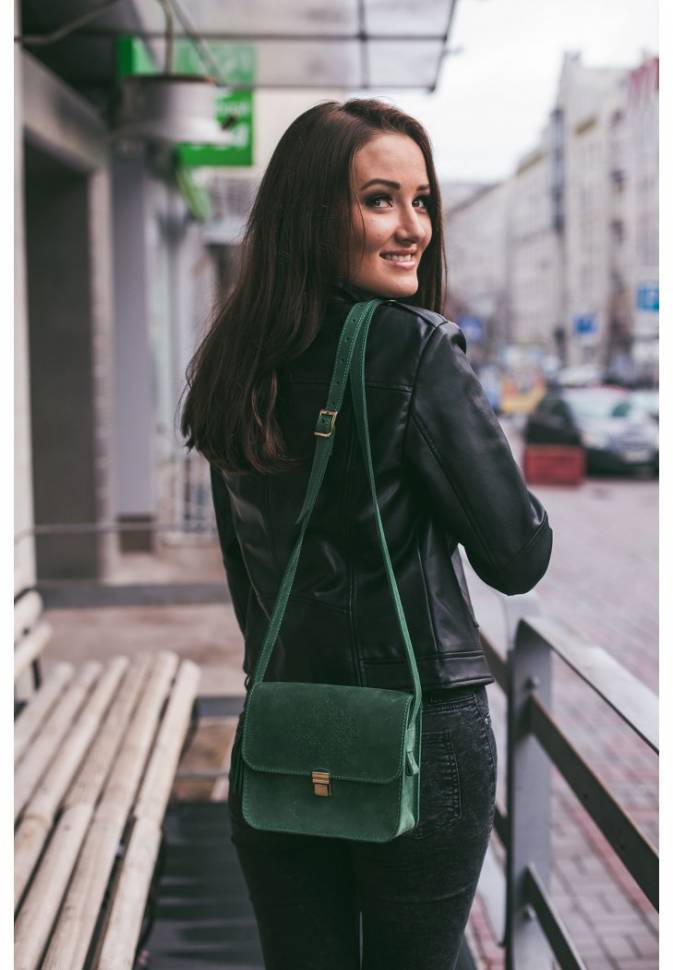 Бохо-сумка BlankNote Лилу Изумруд