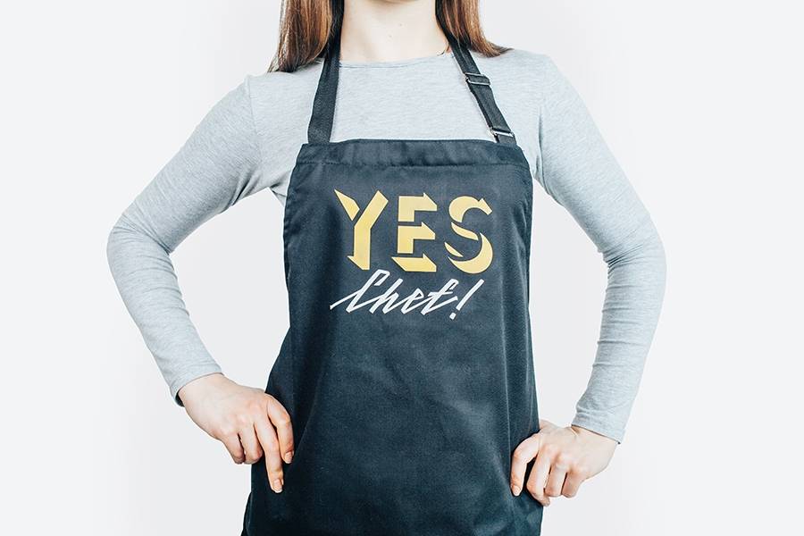 Фартук Gifty Yes Chef Black Фартук Gifty Yes Chef Black