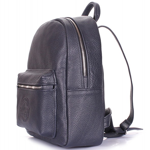 Рюкзак женский кожаный Poolparty XS Синий Флотар