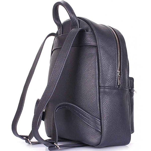 Рюкзак женский кожаный Poolparty XS Синий Флотар