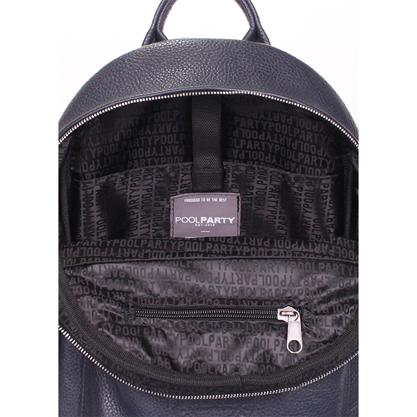 Рюкзак женский кожаный Poolparty XS Синий Флотар