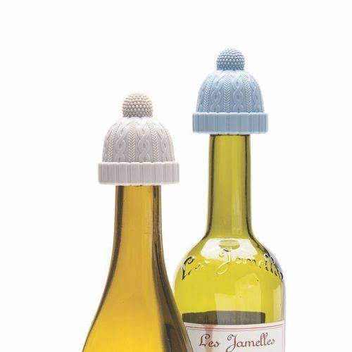 Набор стопперов для бутылок Monkey Business Beanie Голубой/Серый