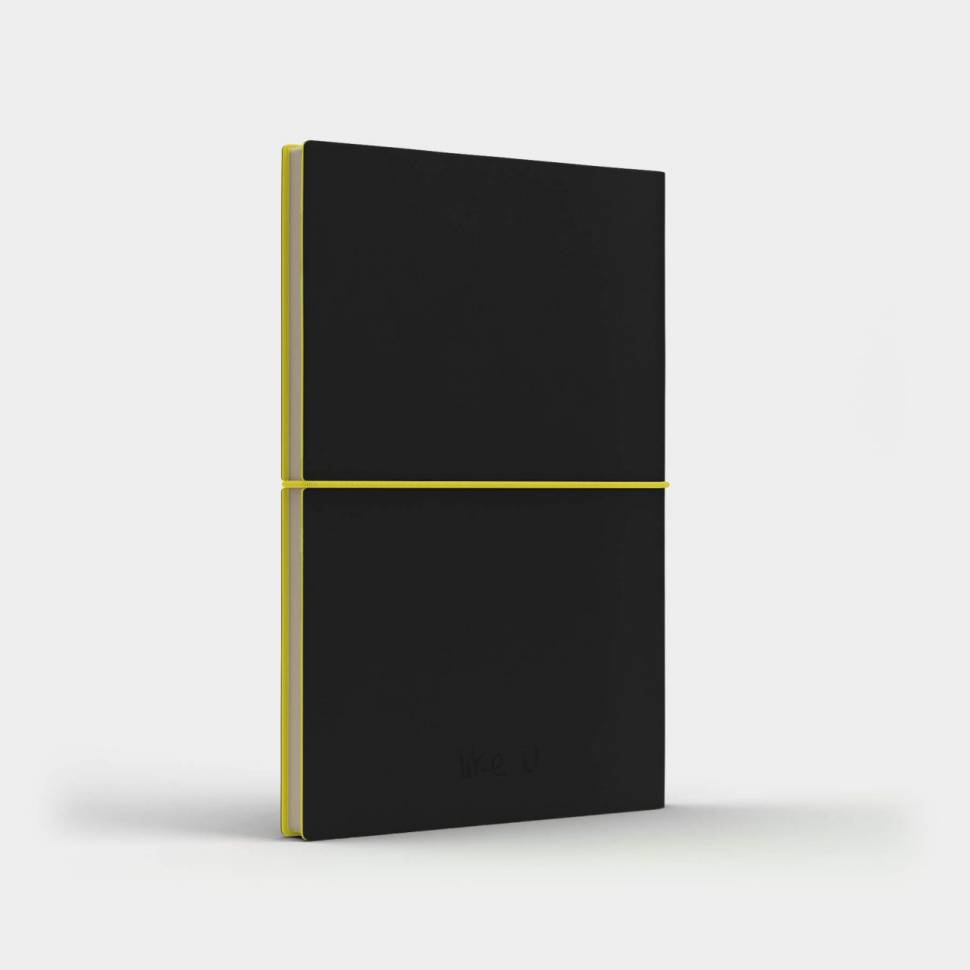 Блокнот з екокожі Fun A5 Чорний