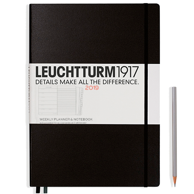 Еженедельник с заметками Leuchtturm1917 Master Черный 2019 (357797)