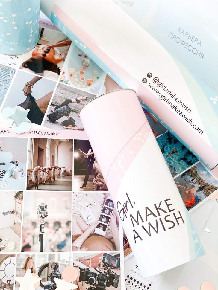 Карта Бажань Girl, Make a Wish в тубусі Карта Бажань Girl, Make a Wish в тубусі
