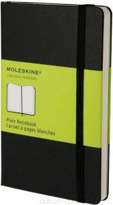 Карманный блокнот Moleskine Classic Твердая обложка Черный Клетка