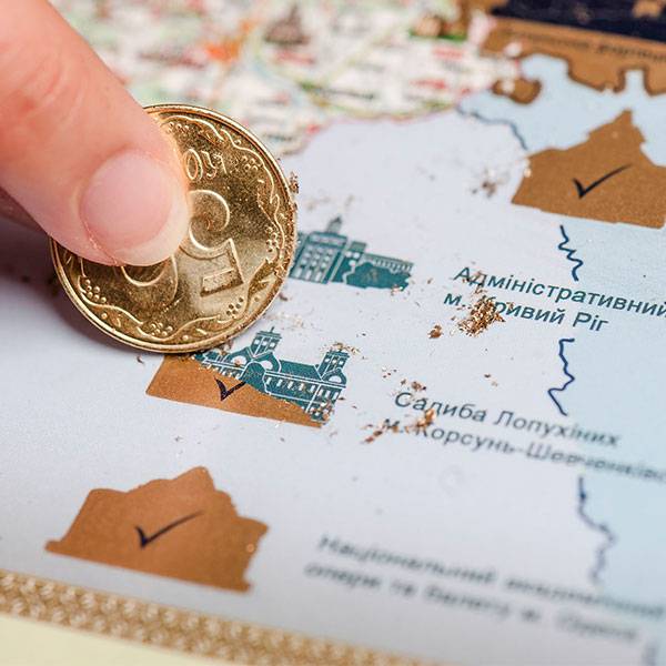 Скретч-карта Украины My Native Map